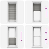 Плисирана щора Антрацит 60x100 cm Ширина на плата 59,4 cm