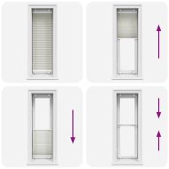 Плисирана щора Светло сиво 40x150 cm Ширина на плата 39,4 cm