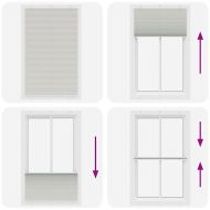 Плисирана щора Светло сиво 120x200 cm Ширина на плата 119,4 cm