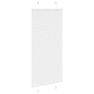 Плисирана щора Бяла 60x150 cm Ширина на плата 59,4 cm Полиестер