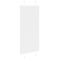 Плисирана щора Бяла 60x150 cm Ширина на плата 59,4 cm Полиестер