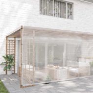 Прозрачен брезент с капси 6x12 m Полиетилен