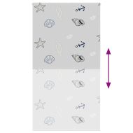 Душ ролетна щора 130x240 см Ширина на плата 126 см