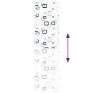 Ролетна щора за баня 60x240 см Ширина на плата 56 см