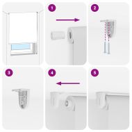 Ролетна щора за баня 60x240 см Ширина на плата 56 см