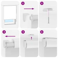 Ролетна щора за душ с касета 160x240 см Ширина на плата 156 см