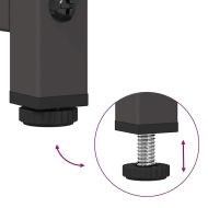 Висока дъска черна 68x39x123 cm Стомана