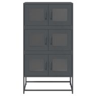 Висока дъска антрацит 68x39x123 cm Стомана