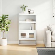 Висока дъска Бяла 68x39x123 cm Стомана