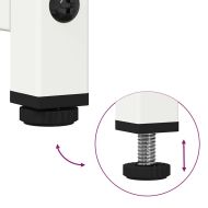 Висока дъска Бяла 68x39x123 cm Стомана