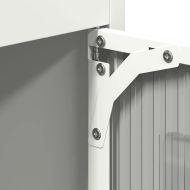 Висока дъска Бяла 68x39x123 cm Стомана