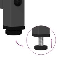 ТВ шкаф, черен, 68x39x60,5 см, стомана