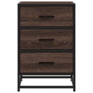 Нощно шкафче Кафяв дъб 40x34,5x60 cm