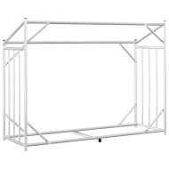 vidaxL Стойка за дърва за огрев с дъждобран, 151x60,5x110,5 см