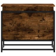 Кутия за съхранение, опушен дъб, 60x40x51,5 см, инженерно дърво