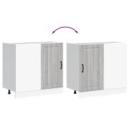 Долен кухненски шкаф, Lucca, сив сонома, инженерно дърво