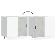 Кухненски шкаф Porto, бетонно сив, инженерно дърво