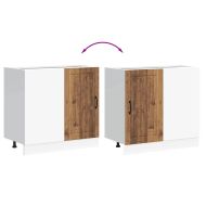 Долен кухненски шкаф, Lucca, старо дърво, инженерно дърво