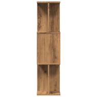 Библиотека, дъб артизан, 80x24x96 см, инженерно дърво