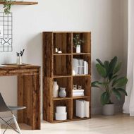 Шкаф за книги от старо дърво 66x30x130 cm Инженерна дървесина