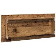 LED огледало за баня от старо дърво 100x8,5x37 cm