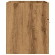 Шкаф за мивка за баня, дъб артизан 90x38,5x46см инженерно дърво