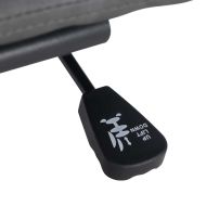 Въртящ се офис стол, кремав, Къдрава вълна, текстил