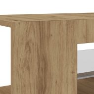 ТВ шкаф с LED осветление, 90x39x30 см, инженерно дърво