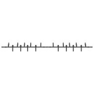 Комплект механизъм за плъзгаща врата, 400 см, стомана, черен