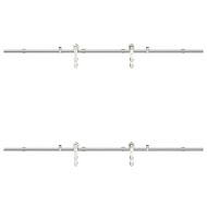 Механизъм за плъзгаща врата 183 см неръждаема стомана сребрист