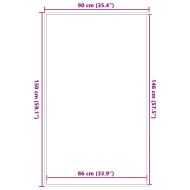 Изтривалка, кафява, 90x150 см