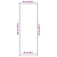 Изтривалка, антрацит, 60x180 см