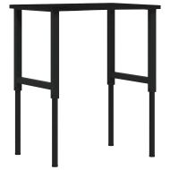 Работна маса тъмнокафява Дъб от масивна дървесина