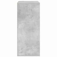 Библиотека, бетонно сив, 60x30x71,5 см, инженерно дърво