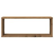 Стенни кубични рафтове, 4 бр, дъб артизан, 60x15x23 см