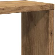 Стенни кубични рафтове, 4 бр, дъб артизан, 60x15x23 см