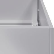 Кашпа, 80x80x80 см, поцинкована стомана