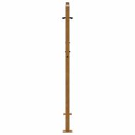 Градинска порта 100x125 см, устойчива на атмосферни влияния стомана, дизайн с кръст