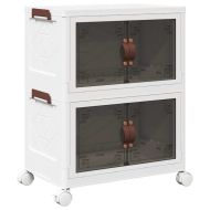 Кутия за съхранение с колела на 2 нива 28 L 48,5x29,5x59,5 cm