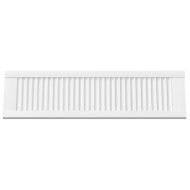 Врати за шкафове Louvred Design 4 бр. бели 99x29,5 см