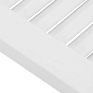Врати за шкафове Louvred Design 4 бр. бели 99x29,5 см