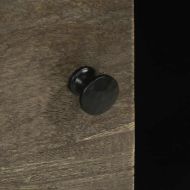 Бюфет черен 80x33x75 cm Масивна дървесина Манго