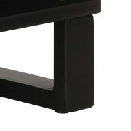 Бюфет черен 80x33x75 cm Масивна дървесина Манго