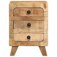 Нощно шкафче 37x32x50 cm Масивна дървесина Грубо манго