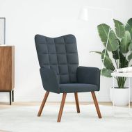 Релакс стол, тъмносив, кадифе