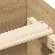 Рамка за легло без матрак дъб артизан 150x200см инженерно дърво