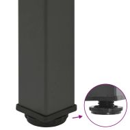 Крака за бар маса, 4 бр., антрацит, 110-112 см, стомана