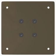 Крака за конзолна маса, 4 бр., естествена стомана, 72 см, стомана