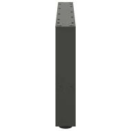 Крака за масичка за кафе, антрацит, 2 бр., 60 x (30-31) см, стомана