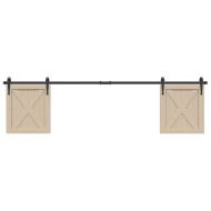 Комплект плъзгащи се врати за шкафове 200 см въглеродна стомана